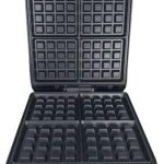 Sokany SK-08035 Waffle Maker, 4 Pieces, 1200 Watt - Black