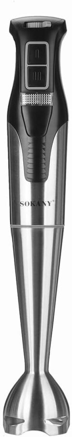 خلاط يدوي من الستانلس ستيل Sk 758 سوكاني 1200 وات مع شفرات لتكسير الثلج محرك النحاس، 1200.0 واط، غير متوفر