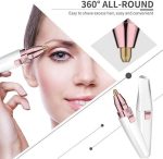 ⁦مزيل الشعر، أداة تشذيب الحواجب للوجه، ماكينة حلاقة الوجه 2 في 1 للنساء على شكل أحمر شفاه مع مؤشر طاقة، حلاقة محمولة للوجه والجسم، HX-202⁩ - الصورة ⁦4⁩