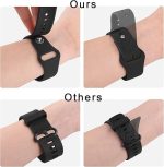 ⁦سوار ساعة سيليكون 18 ملم من انخجيفت شوب، 8 الوان، متوافق مع ساعة ام اي برو⁩ - الصورة ⁦2⁩