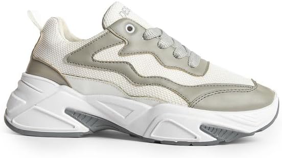 ديزرت حذاء رياضي عصري بنعل تشاكي للنساء، مقاس 39، لون ابيض، 6809-WGRY-39