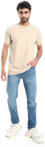 ⁦كوب بنطلون جينز عصري مرن ومريح للرجال 1300305-ازرق-30⁩ - الصورة ⁦3⁩