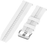 ⁦سوار ساعة رياضي صغير من السيليكون غير اللامع مقاس 22 ملم، 46 ملم، أبيض من اي بي⁩ - الصورة ⁦3⁩