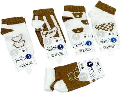 شرابات قطن بطول الكاحل للبنات والأولاد من كيدز تاون، متعددة الألوان، عبوة من 6 قطع