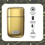 ⁦ماكينة حلاقة احترافية دقيقة ومتعددة الوظائف لقص وتشذيب الشعر بتقنية الشحن بمنفذ USB وعمر بطارية طويل من سوكاني، ذهبي، موديل SK-384⁩ - الصورة ⁦2⁩