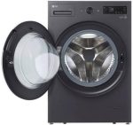 ⁦غسالة ملابس 15 كجم F0Z6DYP24 بموتور انفرتر بتقنية DD بالذكاء الاصطناعي وتقنية تربة ووش وتيربو دراي من ال جي، رمادي⁩ - الصورة ⁦4⁩