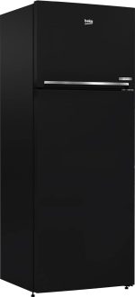 ⁦ثلاجة بخاصية إذابة الثلج (نو فروست) ببابين من الفولاذ المقاوم للصدأ من بيكو، موديل rdne448m20b، سعة 408 لتر، لون أسود⁩ - الصورة ⁦3⁩