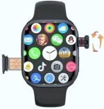 ساعة ذكية WS10 من ويسمي بشريحة اتصال وكاميرا مدمجة، استمتع بتجربة متكاملة مع شاشة اموليد عالية الدقة HD وكاميرا مخفية للاتصال بشريحة اتصال مستقلة في زر جانبي، مساحة 128 جيجابايت وذاكرة رام 8 جيجابايت