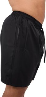 ⁦وورك فيت للرجال؟ شورت أساسي دراي-فت ؟ فتحة جيب عمودي وطباعة⁩ - الصورة ⁦3⁩