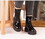 ⁦هاف بوت حريمي للشتاء لامع للنساء شتاء 2025⁩ - الصورة ⁦2⁩