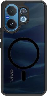 ⁦جراب مغناطيسي من جرابست لموبايل فيفو V60، مضاد للاصفرار، حماية من الدرجة العسكرية، غطاء واقي مضاد للصدمات مع حماية كاميرا لـ v60 5G (فيفو V60 5G/ فيفو V60e 5G/ فيفو T4 برو 5G)⁩ - الصورة ⁦6⁩