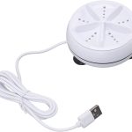غسالة صغيرة محمولة مع محرك توربيني USB للمنزل والعمل والسفر ( قطعه واحده لون ابيض)من نسمه ستور