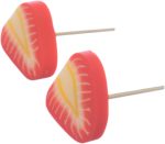 ⁦حلق عصري بتصميم فراولة للبنات من دافان - متعدد الألوان - 789⁩ - الصورة ⁦2⁩