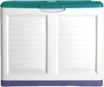 Bama Large Storage Container - 200L, Multi-Color, Wheeled (Made in Italy