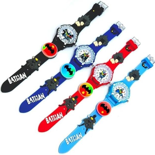 ساعات للأطفال من كاركتر - شاشة رقمية، ميزات تفاعلية، سوار قابل للتعديل، رسومات شخصيات نابضة بالحياة، متينة للأطفال