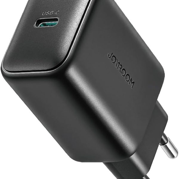 شاحن من جوي روم بتقنية USB-C، متوافق مع هواتف سامسونج وآيفون والأجهزة المحمولة، بمنفذ واحد