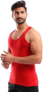 ⁦مجموعة من (5) تي شيرتات داخلية قطن بدون أكمام - للرجال⁩ - الصورة ⁦3⁩