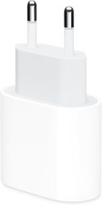 محول شاحن ابل 20 وات منفذ USB-C، أبيض