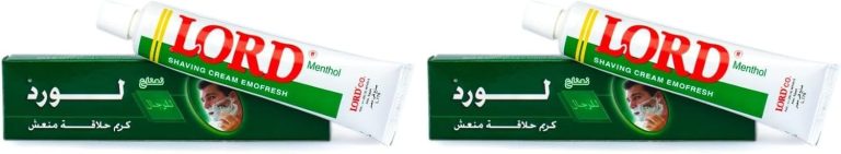 كريم حلاقة ايموفريش بالمنثول، عبوة من 2 قطعة من لورد، 55 جم