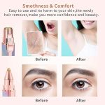 ⁦أداة إزالة شعر الحواجب والوجه للنساء، ماكينة حلاقة الوجه 2 في 1 محمولة على شكل أحمر شفاه للوجه والجسم، أداة حلاقة لاسلكية للعناية السريعة، HX-203⁩ - الصورة ⁦5⁩