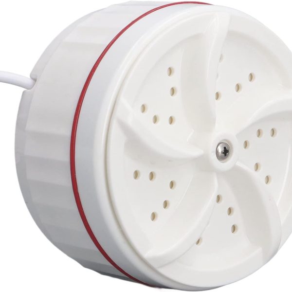 غسالة ملابس محمولة صغيرة الحجم بمنفذ USB لاسطح الترابيزات مناسبة لرحلات العمل تستغرق 30 دقيقة للغسل موفرة للطاقة والمساحة من دبفورز تحميل علوي أبيض