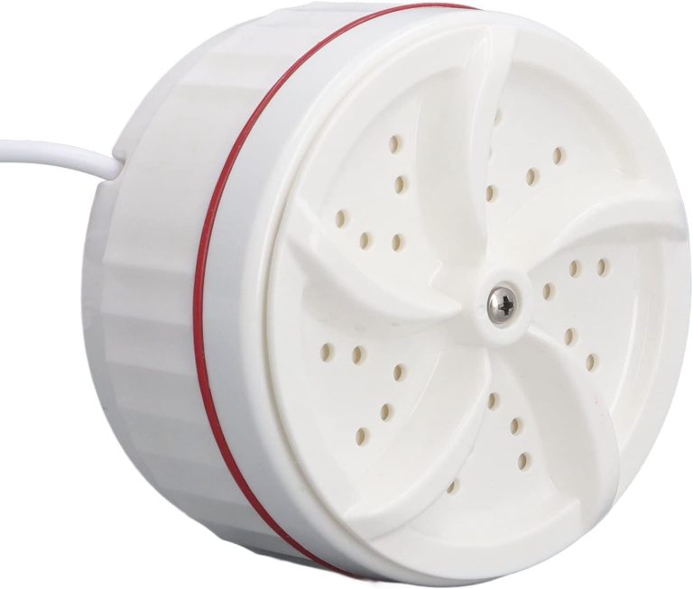 غسالة ملابس محمولة صغيرة الحجم بمنفذ USB لاسطح الترابيزات مناسبة لرحلات العمل تستغرق 30 دقيقة للغسل موفرة للطاقة والمساحة من دبفورز تحميل علوي أبيض