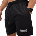 ⁦وورك فيت للرجال؟ شورت أساسي دراي-فت ؟ فتحة جيب عمودي وطباعة⁩ - الصورة ⁦2⁩