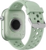 ⁦ساعة اكس ووتش H4 XW4L بشاشة لمس HD 2.04 بوصة من انفينيكس، مقاومة للماء IP68، وقت استخدام عادي 10 أيام، V5.3، قياس النبضات ونسبة الأكسجين في الدم، بطارية 300mAh، شحن مغناطيسي، دعم المكالمات، أخضر⁩ - الصورة ⁦4⁩