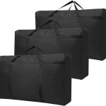 شنط تخزين كبيرة جدا تحت السرير من 3 قطع سعة 180 لتر منظمة متحركة قماش اوكسفورد 600 دي متينة ومقاومة للماء وقابلة للطي للحاف والبطانيات والملابس والفراش والسفر فوينسي