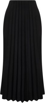 ⁦Trendyol Womens Black Pleated Knitted Long Skirt TCTSS24EE00005 Hijab Skirt⁩ - الصورة ⁦7⁩