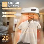 ⁦مجفف ملابس محمول - مجفف ملابس محمول للغسيل وملابس الاطفال والملابس الداخلية والجوارب - مجفف ملابس سريع امن ومريح - مجفف ملابس صغير للمنزل والشقة والسيارة الترفيهية والسفر⁩ - الصورة ⁦5⁩