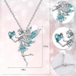 ⁦قلادة قزم للبنات، قلادة كريستال، هدايا الكريسماس للبنات والنساء⁩ - الصورة ⁦2⁩