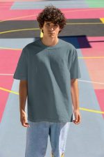 ⁦تيشرت سادة MN85202 بتصميم قصة واسعة من لادونكا⁩ - الصورة ⁦2⁩