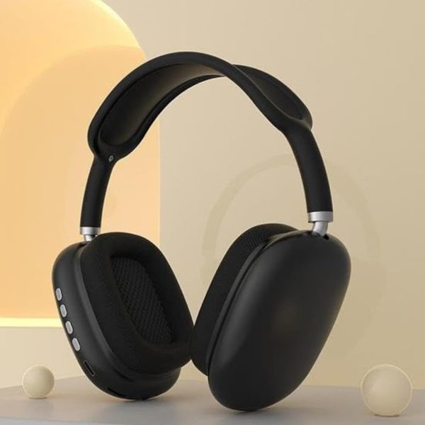 سماعة بلوتوث لاسلكية P9، تدعم الصوت الاستريو النقي وبطاقة الذاكرة (أسود)