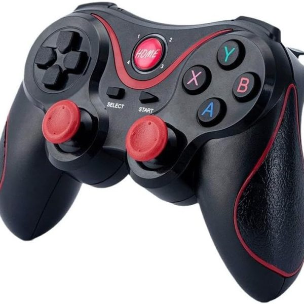 جيجاماكس اداة تحكم بالالعاب بلوتوث GP-8080 - ردود فعل اهتزاز - متوافقة مع الكمبيوتر الشخصي واندرويد والتلفزيون - جودة عالية - عمر بطارية 7 ساعات