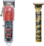 ماكينة حلاقة كهربائية احترافية 2 في 1 مع ماكينة تشذيب اللحية موديل Waer WA-1938