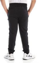 ⁦بنطلون كاجوال ولادي من اندورا بلون اسود اساسي للاستخدام اليومي مع حاشية مرنة⁩ - الصورة ⁦4⁩