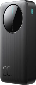 شاحن باور بانك ليد 2.4 امبير و22.5 وات و20000 ميللي امبير في الساعة من جوي روم، أسود، JR-PBF12 - ضمان 12 شهر