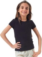 فانلة داخلية نصف كم للبنات - لون أسود، من مسيري