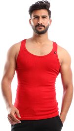 ⁦مجموعة من (5) تي شيرتات داخلية قطن بدون أكمام - للرجال⁩ - الصورة ⁦2⁩