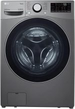 غسالة بتحميل أمامي 15/8 كجم بتقنية الذكاء الاصطناعي DD™من ال جي (عناية ذكية مع حماية أكبر للقماش بنسبة 18%)، لون فضي، سعة أكبر، ال جي ثينك كيو™- موديل F0L9DGP2S