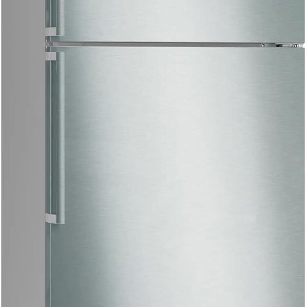 ثلاجة قائمة بذاتها من سلسلة 6 بوش مع فريزر في الاعلى 186 × 86 سم اينوكس ايزي كلين kdn86ai3e9 فضي