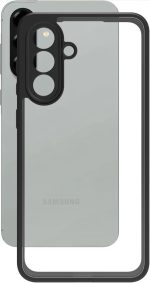 ⁦جراب خلفي صلب مقاوم للصدمات مصنوع من البولي كربونات باطار من البولي يوريثين الحراري الناعم مضاد للاصفرار متوافق مع سامسونج جالاكسي A56 (شفاف)⁩ - الصورة ⁦6⁩