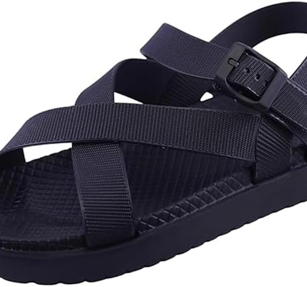 صندل مريح وانيق للرجال - خفيف مضاد للانزلاق - بروجيكت زد - اسود، مقاس 42/43 EU