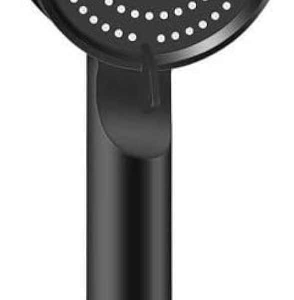 رأس دش محمول عالي الضغط تيربو من بوستيير مع 5 وظائف (أسود)