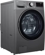 ⁦غسالة بتحميل أمامي 15/8 كجم بتقنية الذكاء الاصطناعي DD™من ال جي (عناية ذكية مع حماية أكبر للقماش بنسبة 18%)، لون فضي، سعة أكبر، ال جي ثينك كيو™- موديل F0L9DGP2S⁩ - الصورة ⁦5⁩