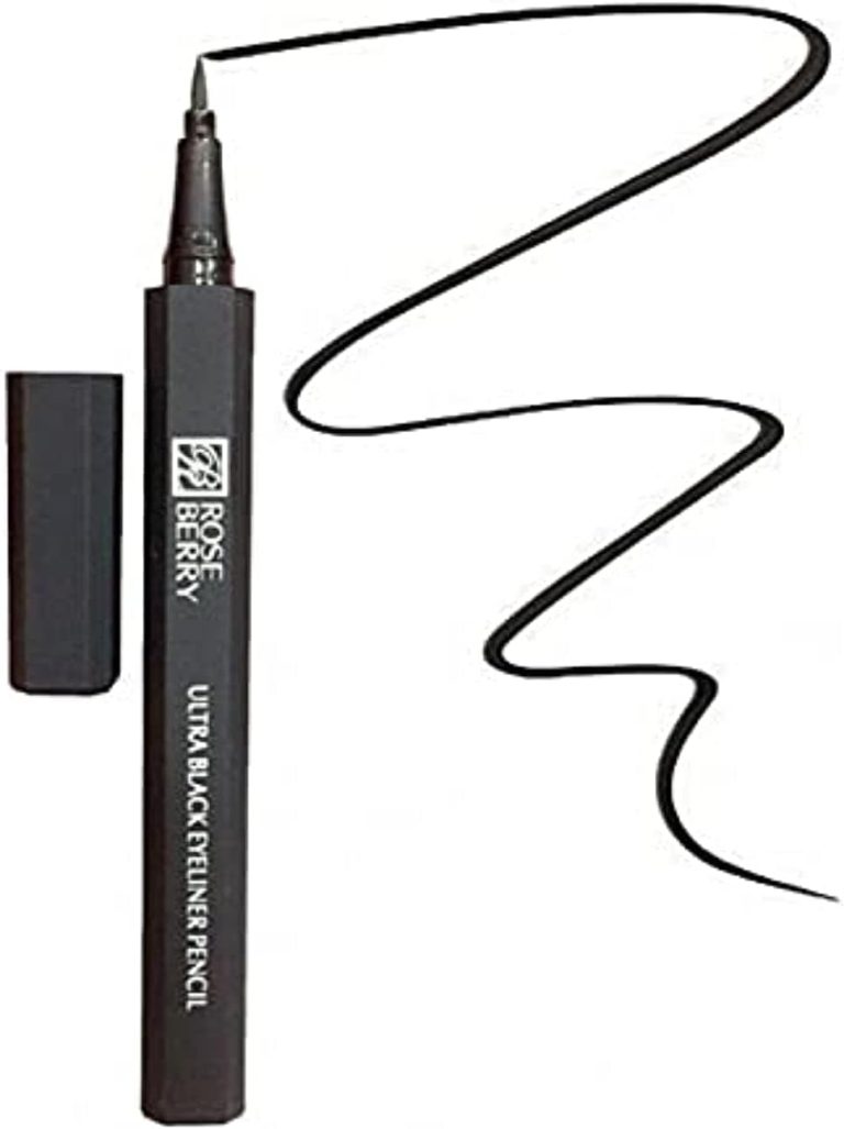 قلم تحديد دقيق للعين الترا من روز بيري - اسود - 1 جرام، متلألئ