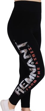 سروال ضيق للنساء من زومبا - سروال يوجا ضاغط عالي الخصر مع طباعة عصا - سروال ضيق قابل للتمدد لصالة الالعاب الرياضية للتمرين واللياقة البدنية والجري والرقص والارتداء اليومي - غير شفاف وجيد التهوية