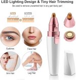 ⁦مزيل الشعر، أداة تشذيب الحواجب للوجه، ماكينة حلاقة الوجه 2 في 1 للنساء على شكل أحمر شفاه مع مؤشر طاقة، حلاقة محمولة للوجه والجسم، HX-202⁩ - الصورة ⁦6⁩