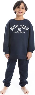 بيجامة شتوي للأولاد من ريد قطن (عبوة من 2 قطعة)